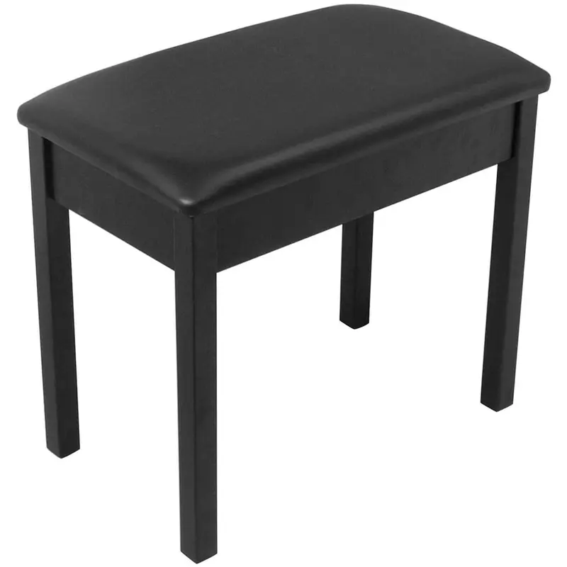 On Stage KB8802B Deluxe Wood Piano Bench - Black