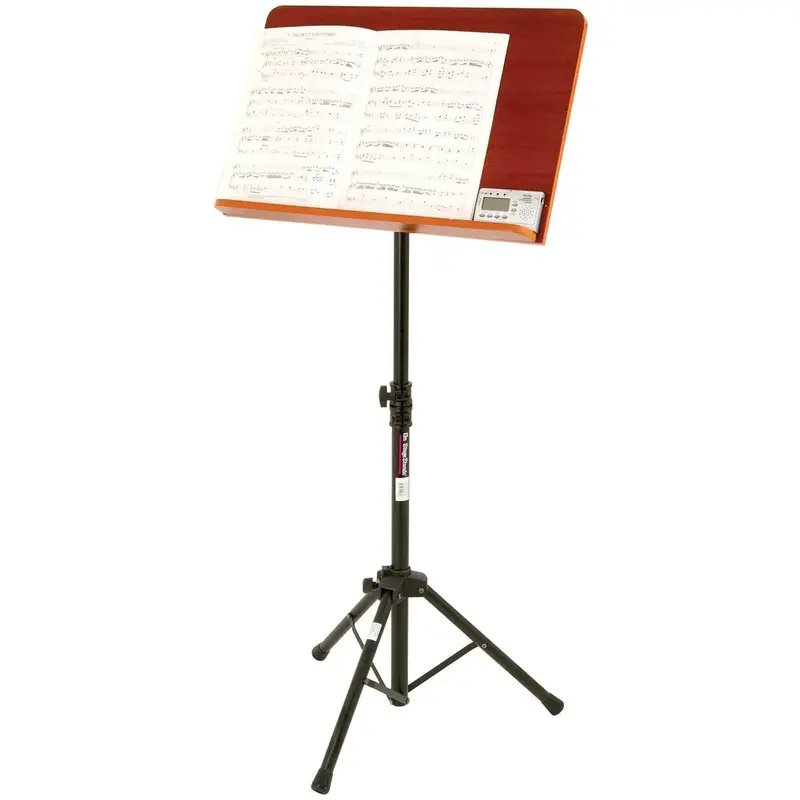 On Stage SM7312W Dlx Music Stand with Rosewood Plate