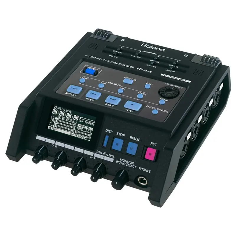 Roland R44E Compact 4 Channel Portable Recorder
