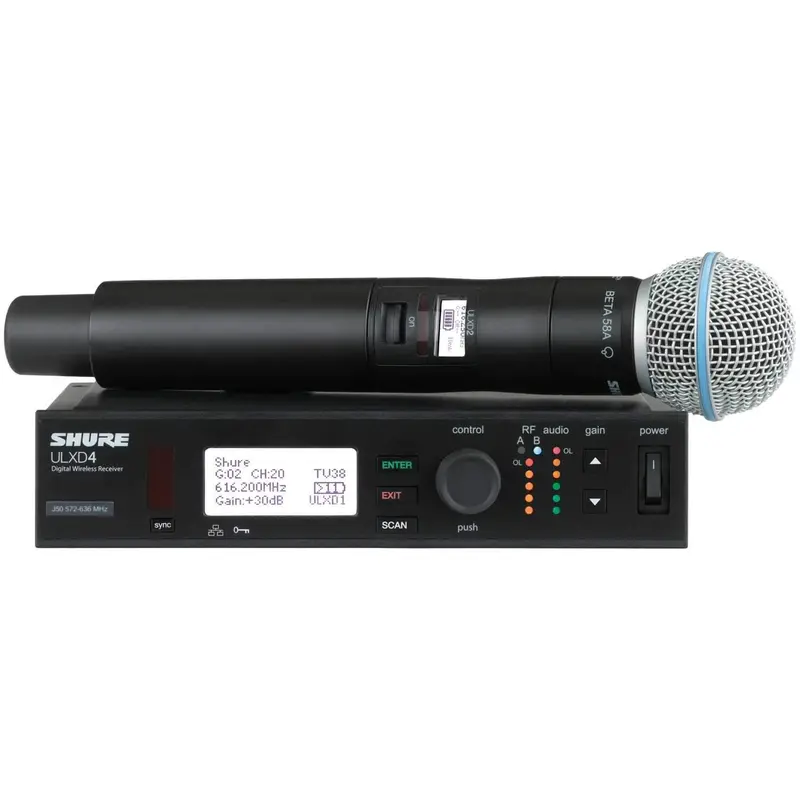 Shure ULXD24B58 Digital Handheld System with Beta 58A