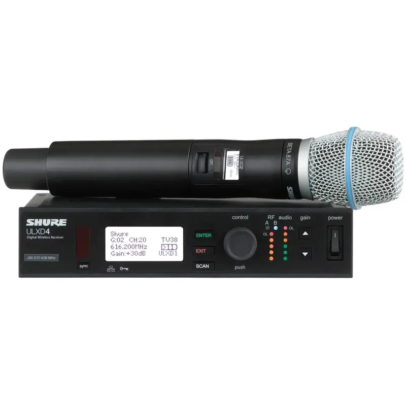 Shure ULXD24B87A Digital Handheld System with Beta87A