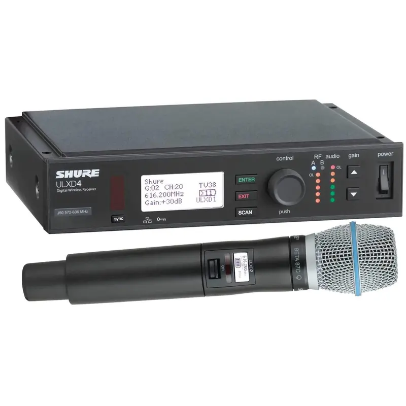 Shure ULXD24B87C Digital Handheld System with Beta87C