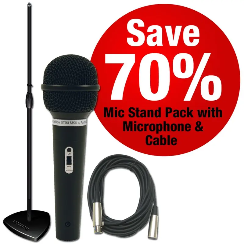 Tour Grade Microphone Stand Plus Vocal Mic Packa