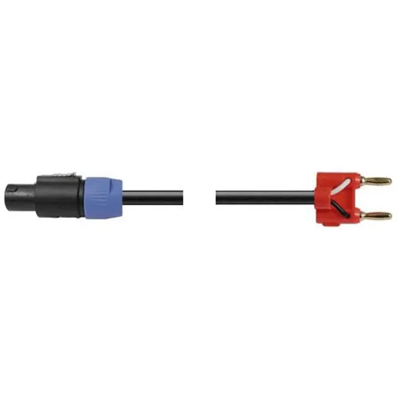 Hosa SKT-225BN Speaker Cable 25 Ft Speakon to MDP Banana 12AWG