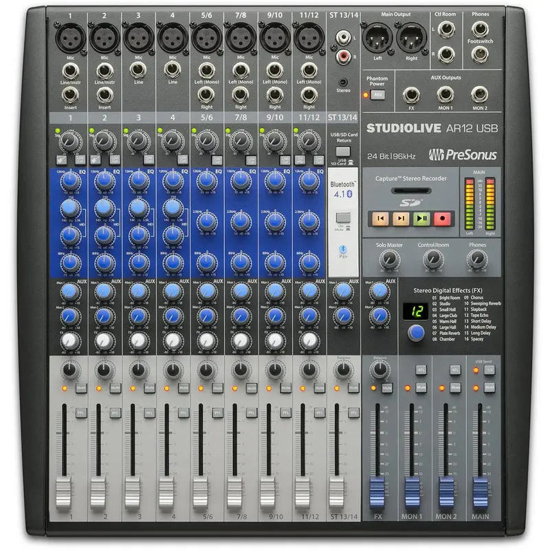 PreSonus StudioLive AR12 14-Channel Mixer