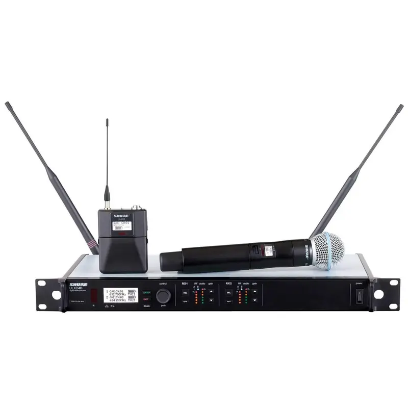 Shure ULXD124DB58 Dual Digital Combo Wireless Mic