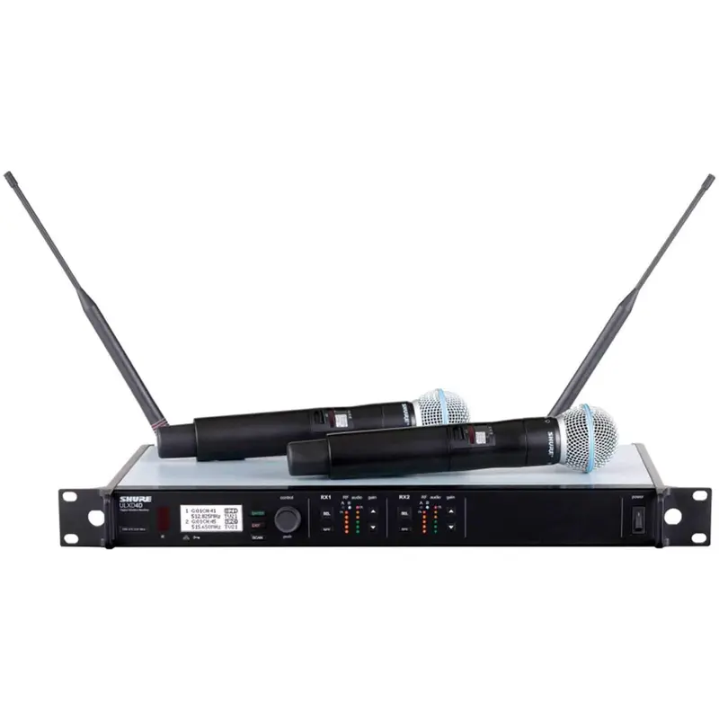 Shure ULXD24DB58 Dual Digital Handheld Mic-Beta58A