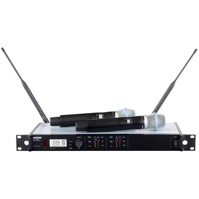 Shure ULXD24DB87A Dual Digital Handheld Wireless Mic with Beta87A