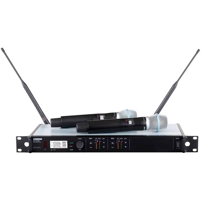Shure ULXD24DB87C Dual Digital Handheld Wireless Mic with Beta87C