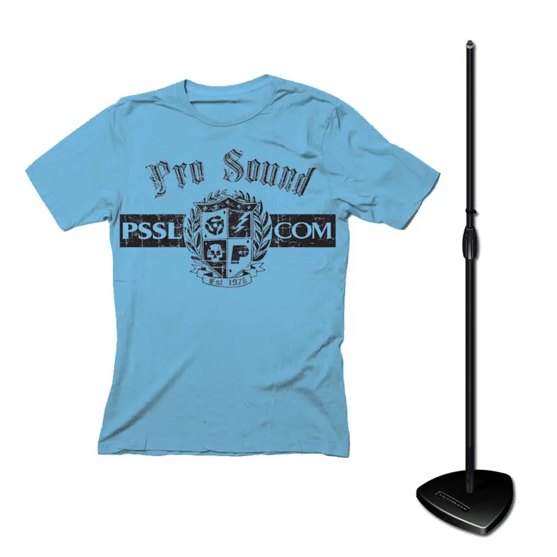 Tour Grade Mic Stand Plus T-Shirt Package