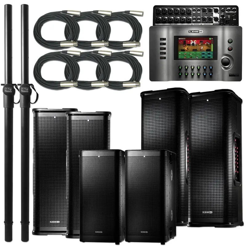 Line 6 Mega PA Package with M20D, L3T,L3S,& L3M