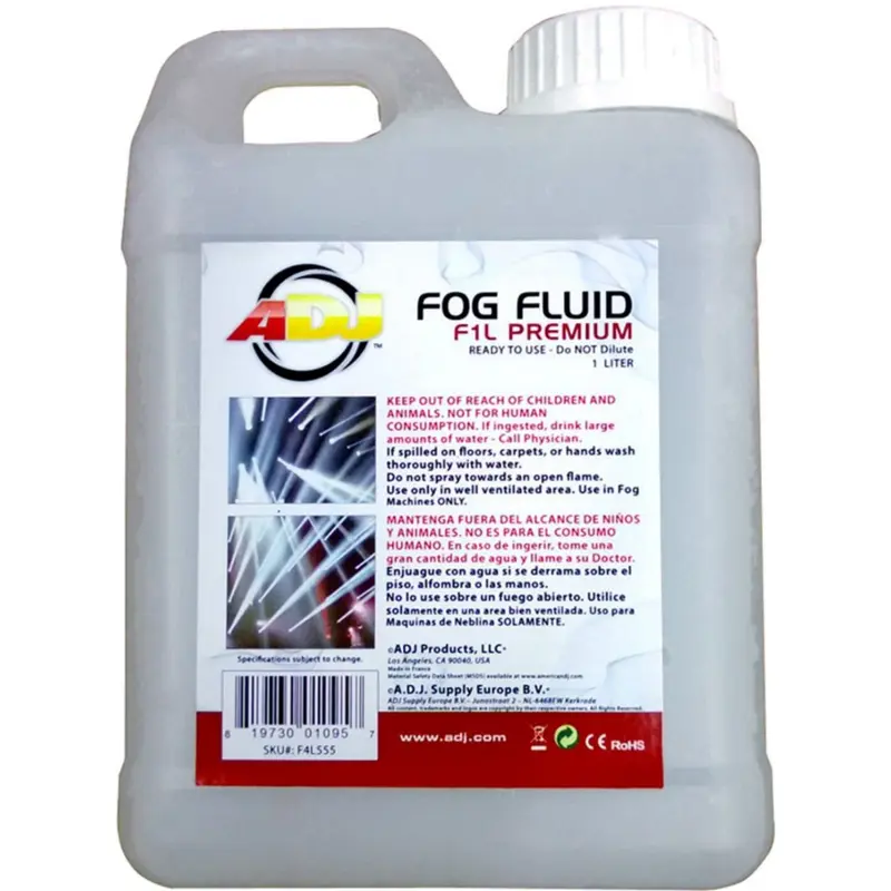ADJ American DJ F1L Premium Water-Base Fog Fluid 1L