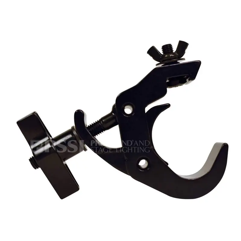 Global Truss Quick Rig Hook Clamp for 1.5-2in Truss Black