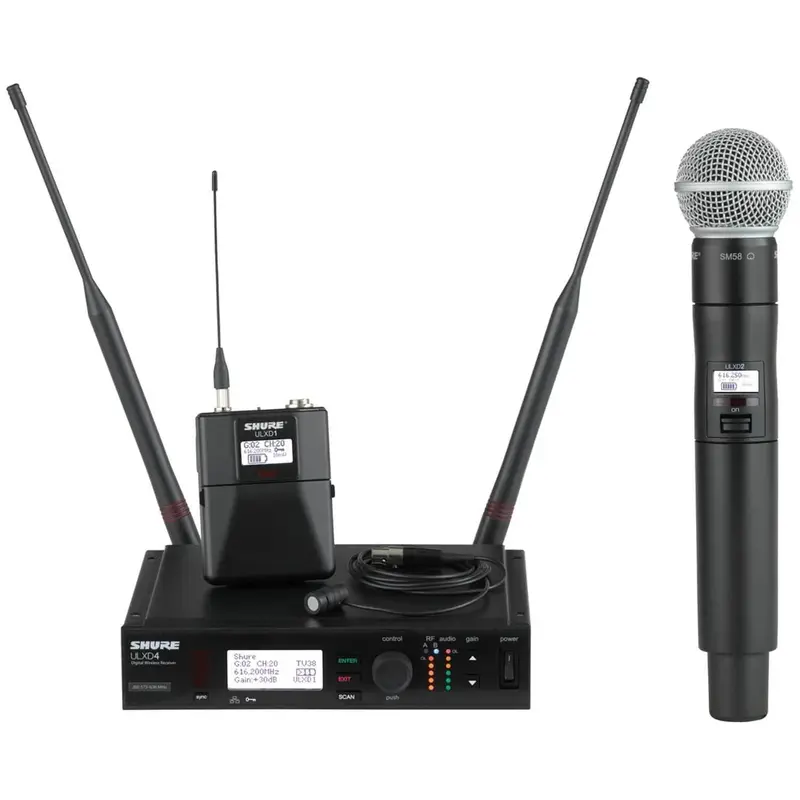 Shure ULXD12485 Digital Handheld Plus WL185 System