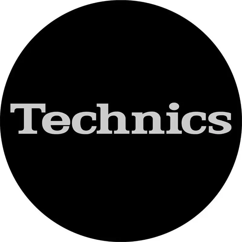 Technics Non Glow Slipmat Silver/Black (Pair)