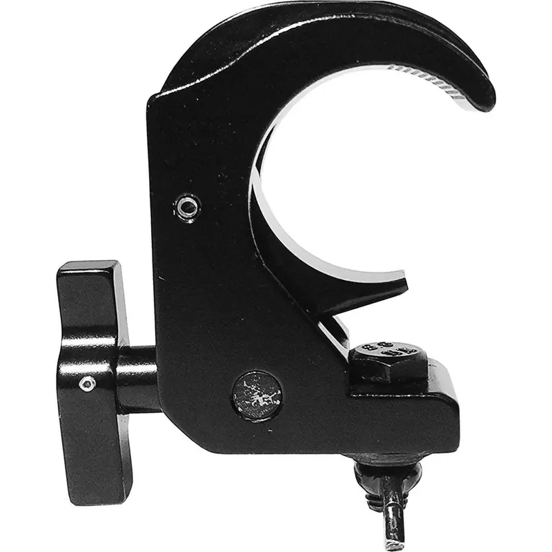 Global Truss Snap-Clamp Black Hook Low Profile Clamp For 2-Inch Truss