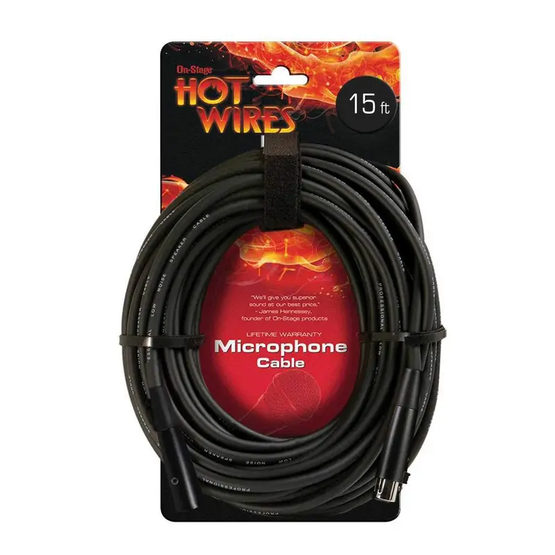 On Stage Microphone Cable 15Ft XLR To XLR