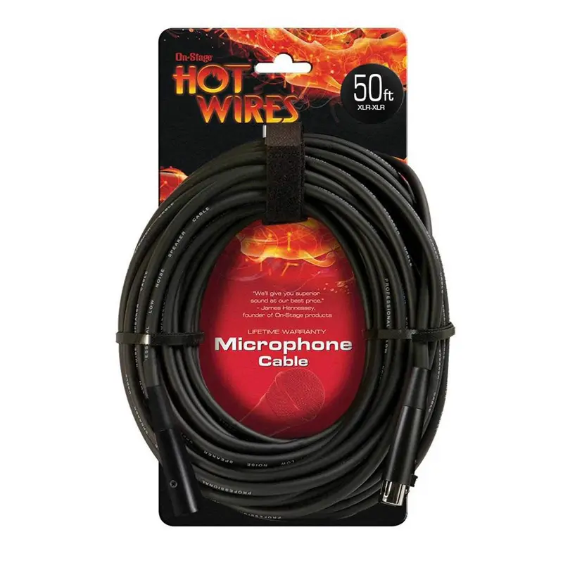 On Stage Microphone Cable 50Ft XLR To XLR