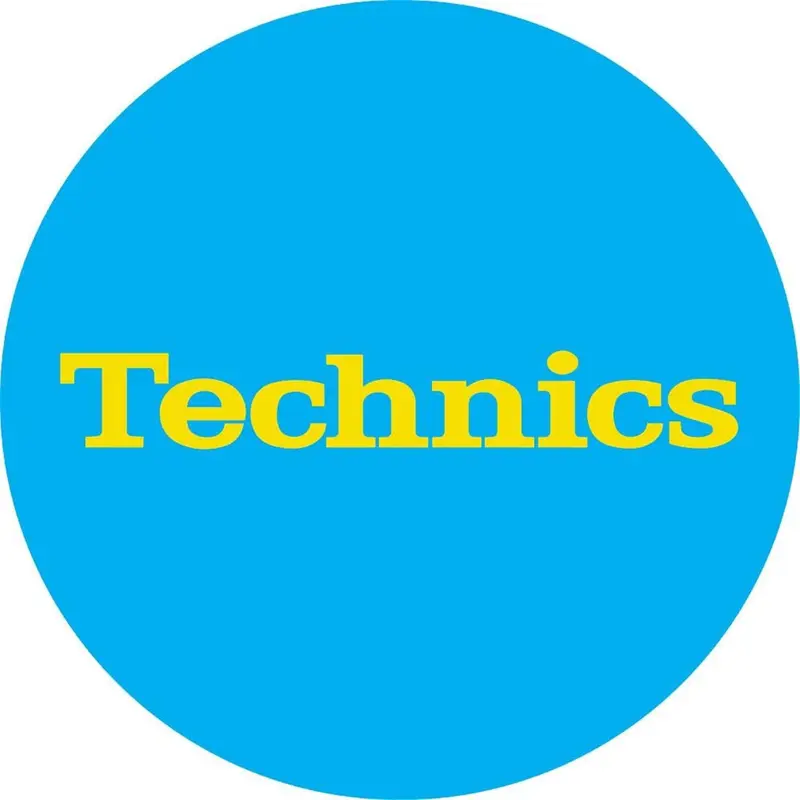 Technics Yellow Logo Turntable DJ Slipmat (pair)