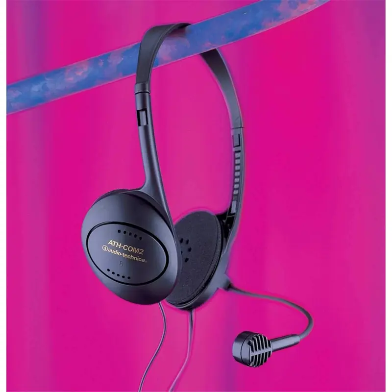 Audio Technica ATHCOM2 Dlx Stereo Headset Mic