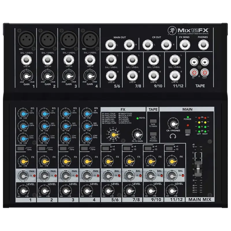 Mackie Mix12FX 12 Channel Compact PA Mixer