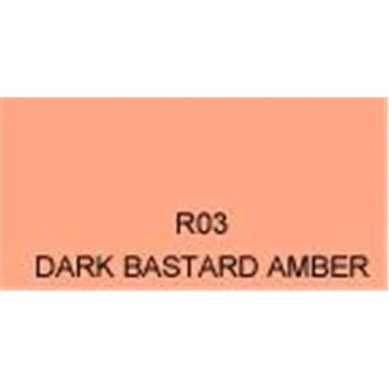 Rosco Roscolux Filter # 03: Dark Bastard Amber