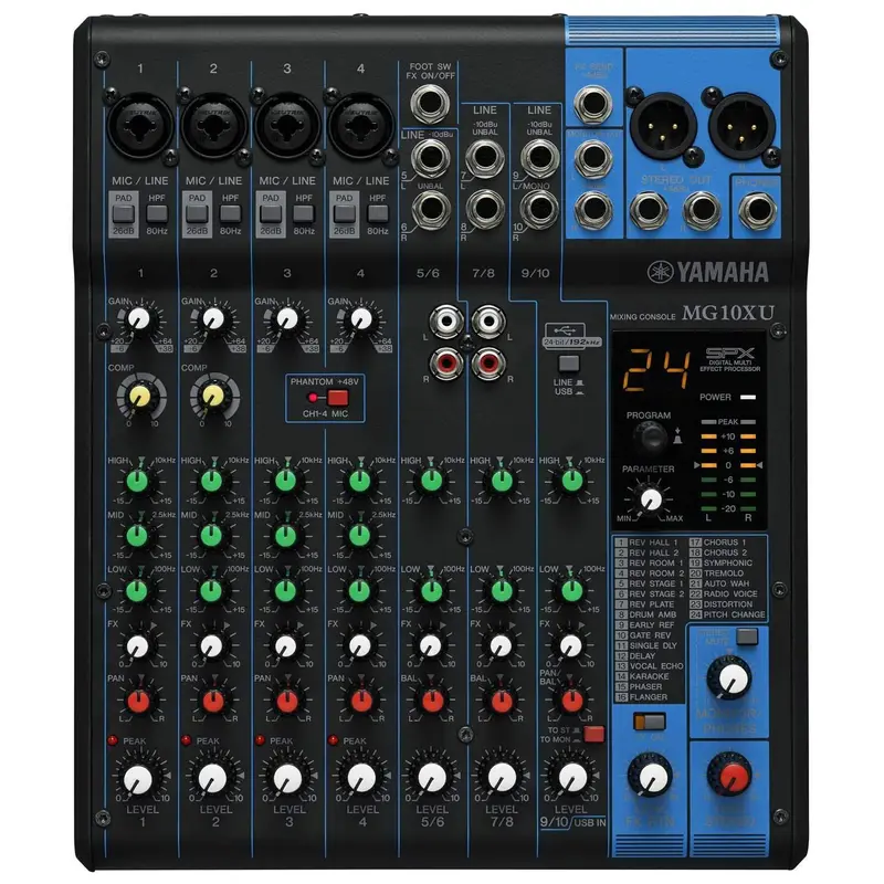 Yamaha MG10XU USB 10-Channel PA & Studio Mixer
