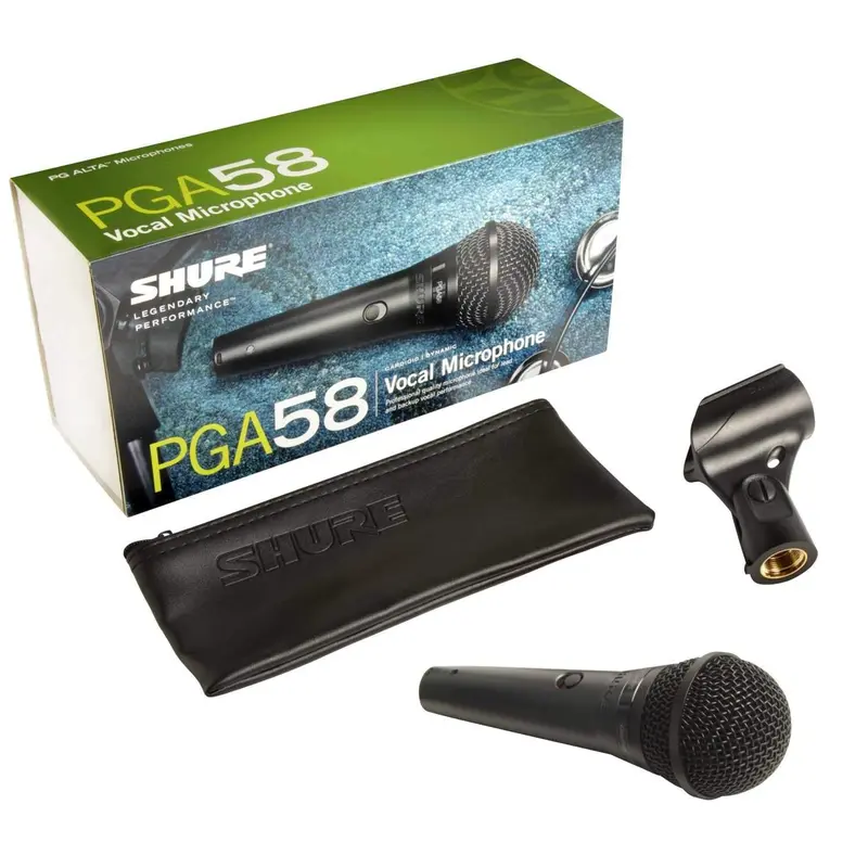 Shure PGA58-LC Dynamic Vocal Microphone - No Cable
