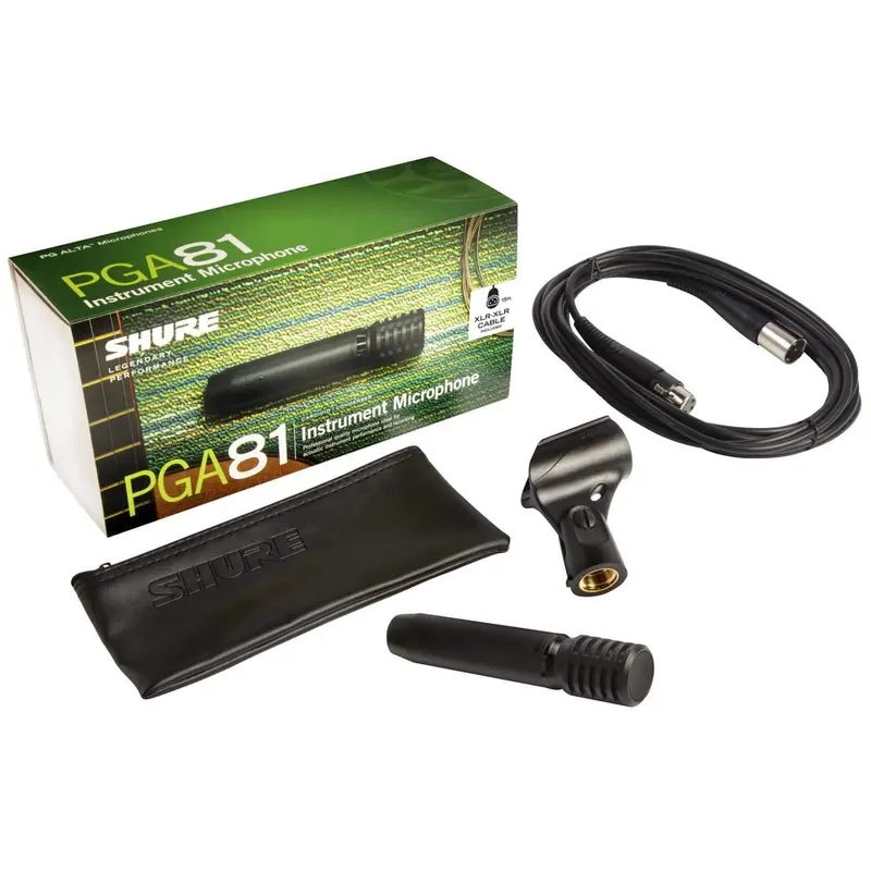 Shure PGA81 Small-Diaphragm Condenser Microphone with XLR Cable