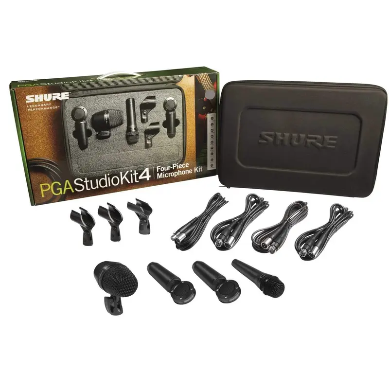 Shure PGASTUDIOKIT4 4-Piece Microphone Studio Kit