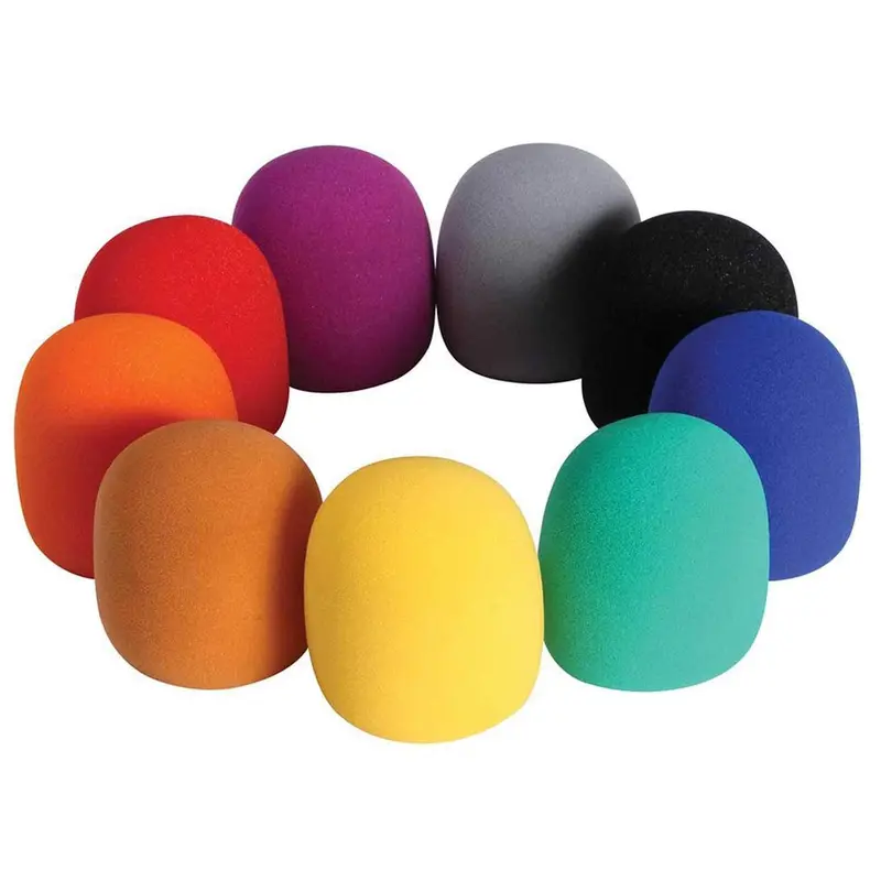On-Stage Color Microphone Windscreen 9 Pack