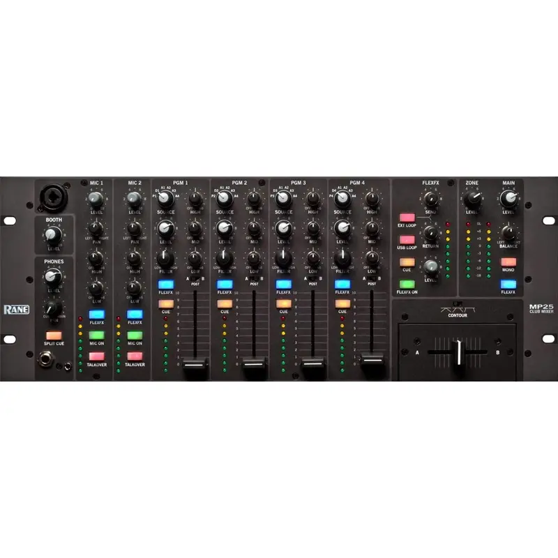 RANE MP25 19-Inch 6-Channel Rackmount DJ Mixer