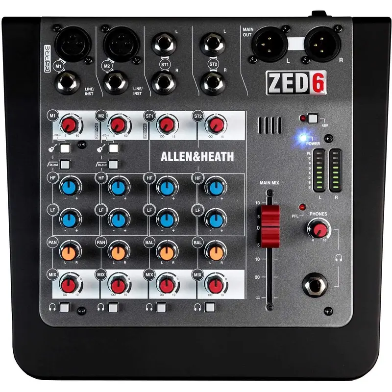 Allen & Heath ZED6 6-Channel Mixer