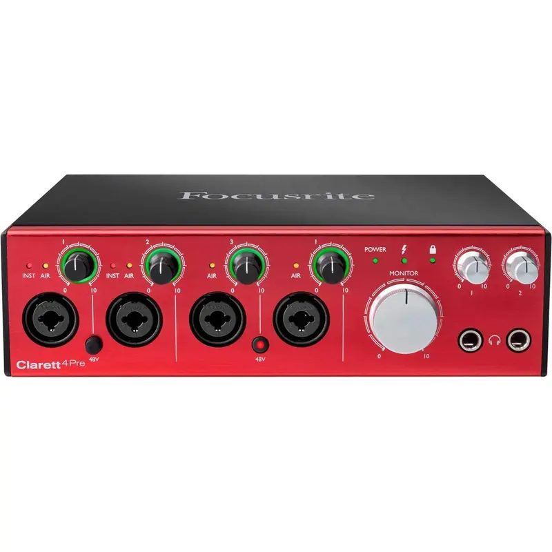 Focusrite Clarett 4Pre Thunderbolt Audio Interface