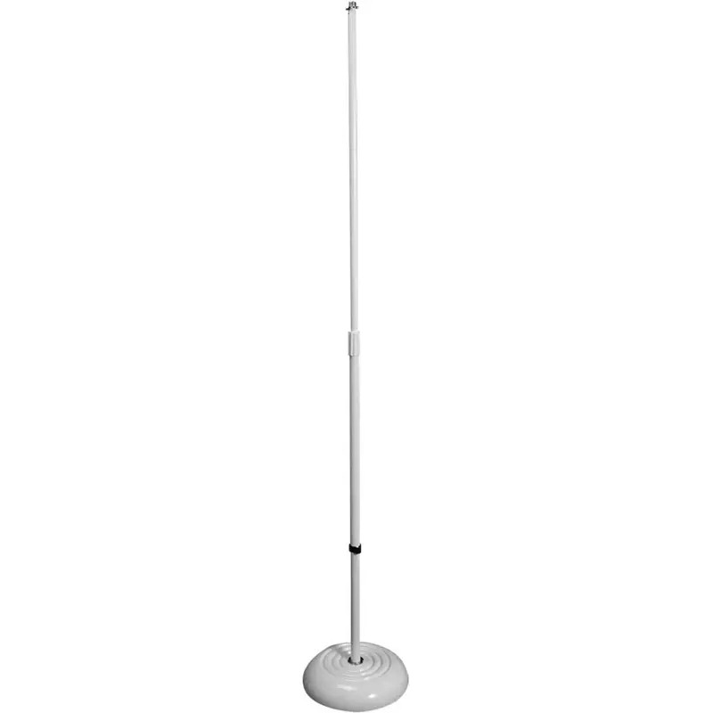 On-Stage MS7201W Round Base Mic Stand - White