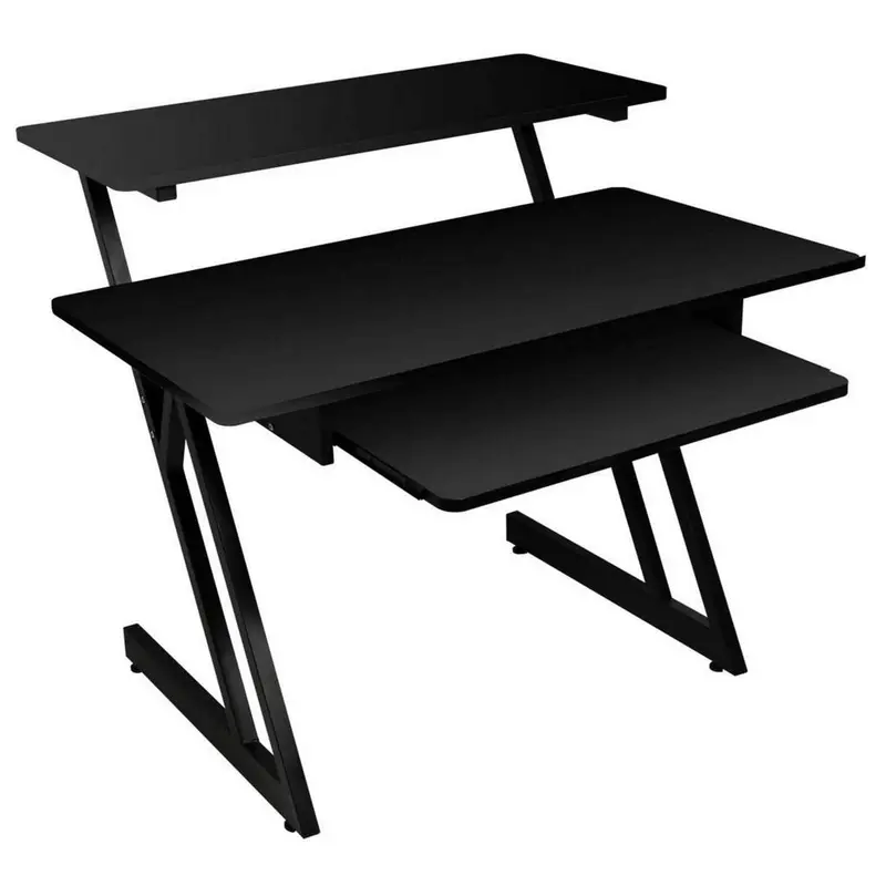 On-Stage WS7500B Wood Studio Workstation Desk - Black