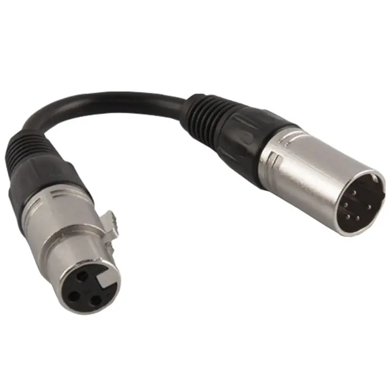 Chauvet 3-Pin Female to 5-Pin Male Adaptor