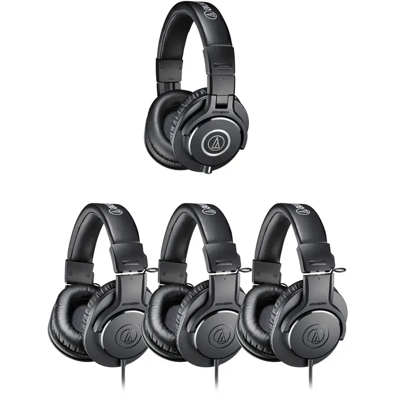 Audio Technica Studio Headphone Bundle (1) ATH-M40X (3) ATH-M20X