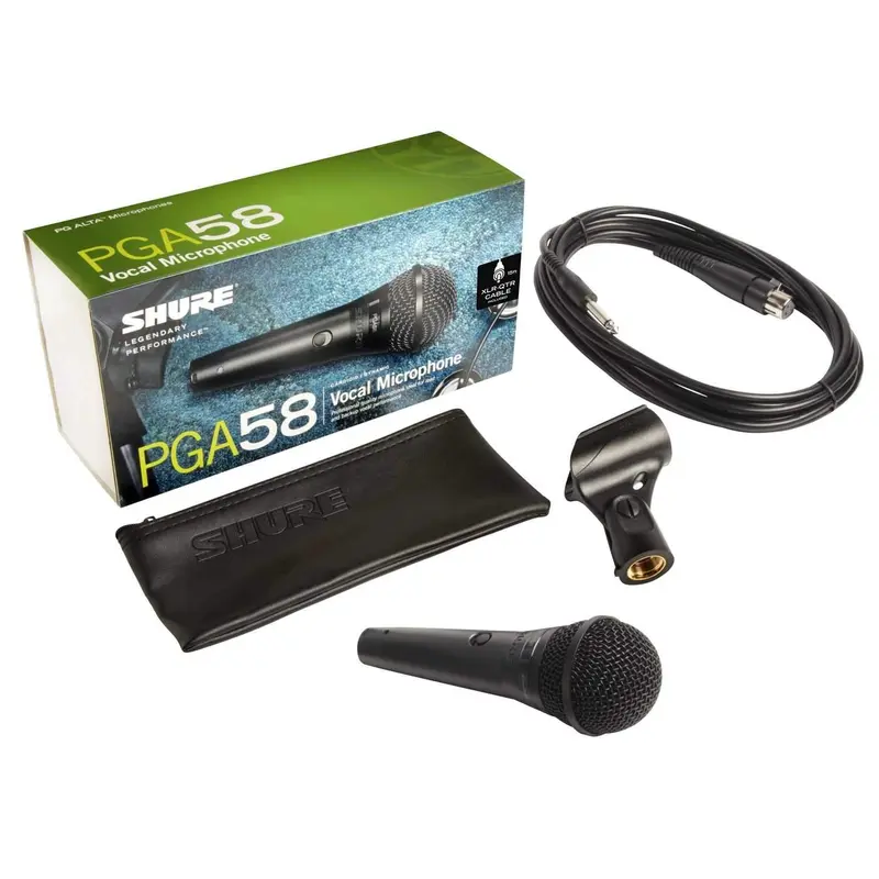 Shure PGA58-QTR Dynamic Vocal Microphone with XLR-QTR Cable