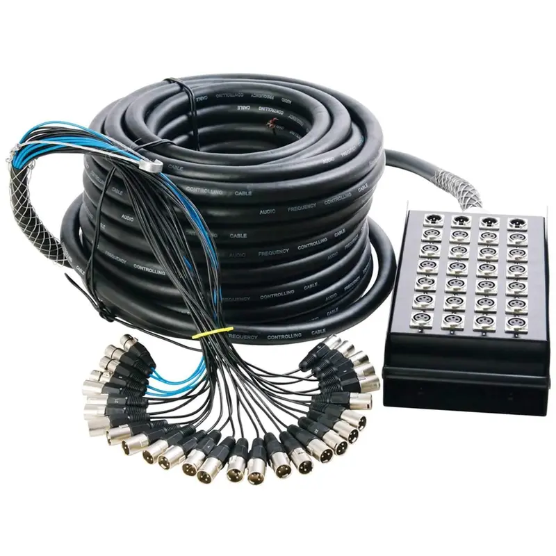 Cable Snake 100 Ft 28 Channel XLR 24 Sends 4 Ret
