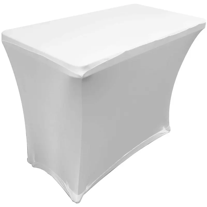 Odyssey SPATBL4WHT 4 Ft Performers Table Cover - White