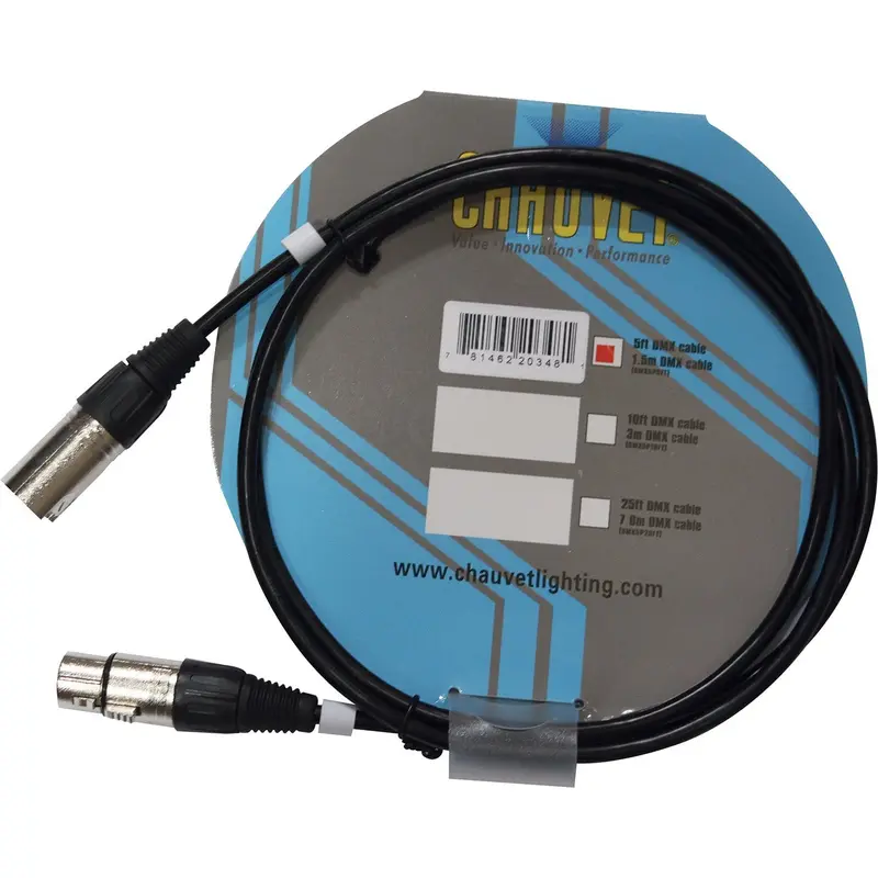 Chauvet DMX5P5FT 5-Pin 5 Foot DMX Lighting Cable