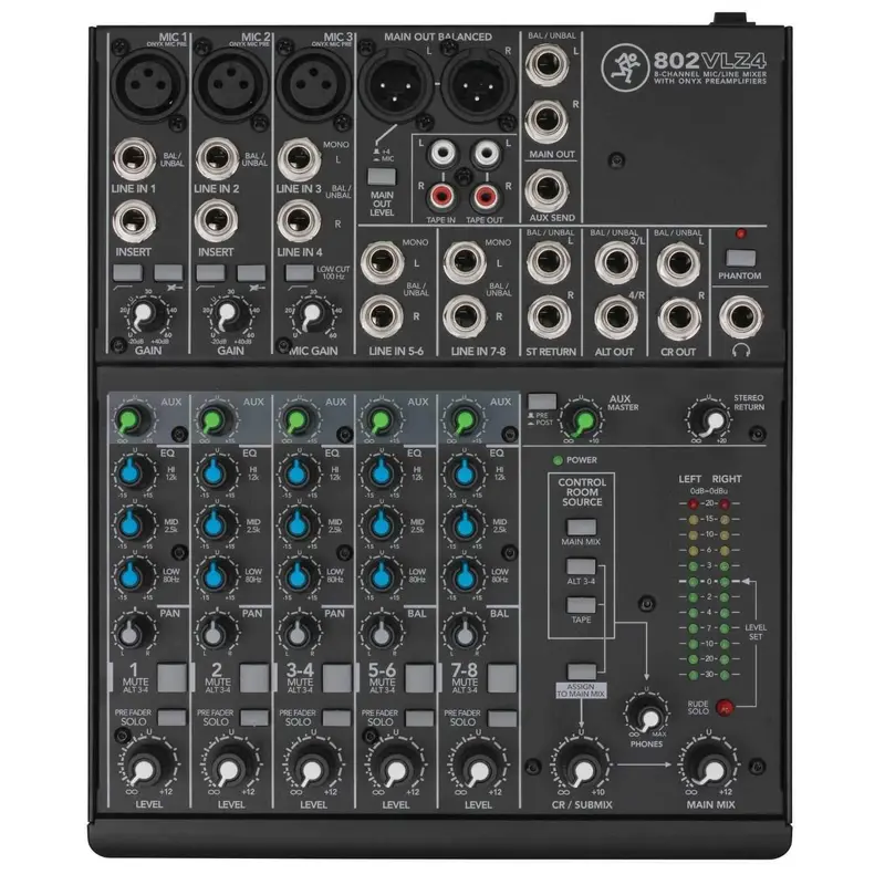 Mackie 802VLZ4 Compact 8-channel PA Mixer