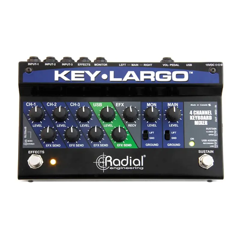 Radial Key-Largo Keyboard Mixer & Performance Pedal