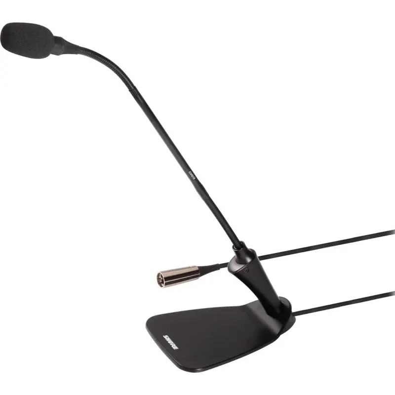 Shure CVG12D-B/C 12-Inch Gooseneck Mic Black with Base