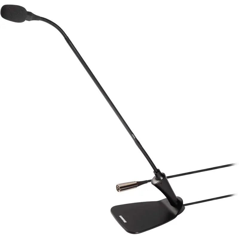 Shure CVG18D-B/C 18-Inch Gooseneck Mic Black with Base