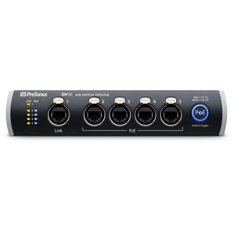 PreSonus SW5E 5-Port AVB Switch with PoE