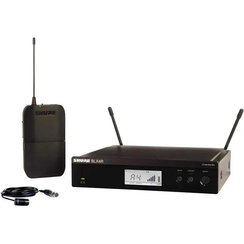 Shure BLX14 Rack Wireless Lavalier Mic w WL185 H9