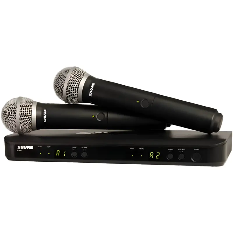 Shure BLX288/PG58 Dual Wireless Mic System H10