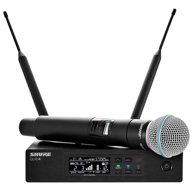 Shure QLXD Wireless Handheld Mic Sys with Beta58 V50